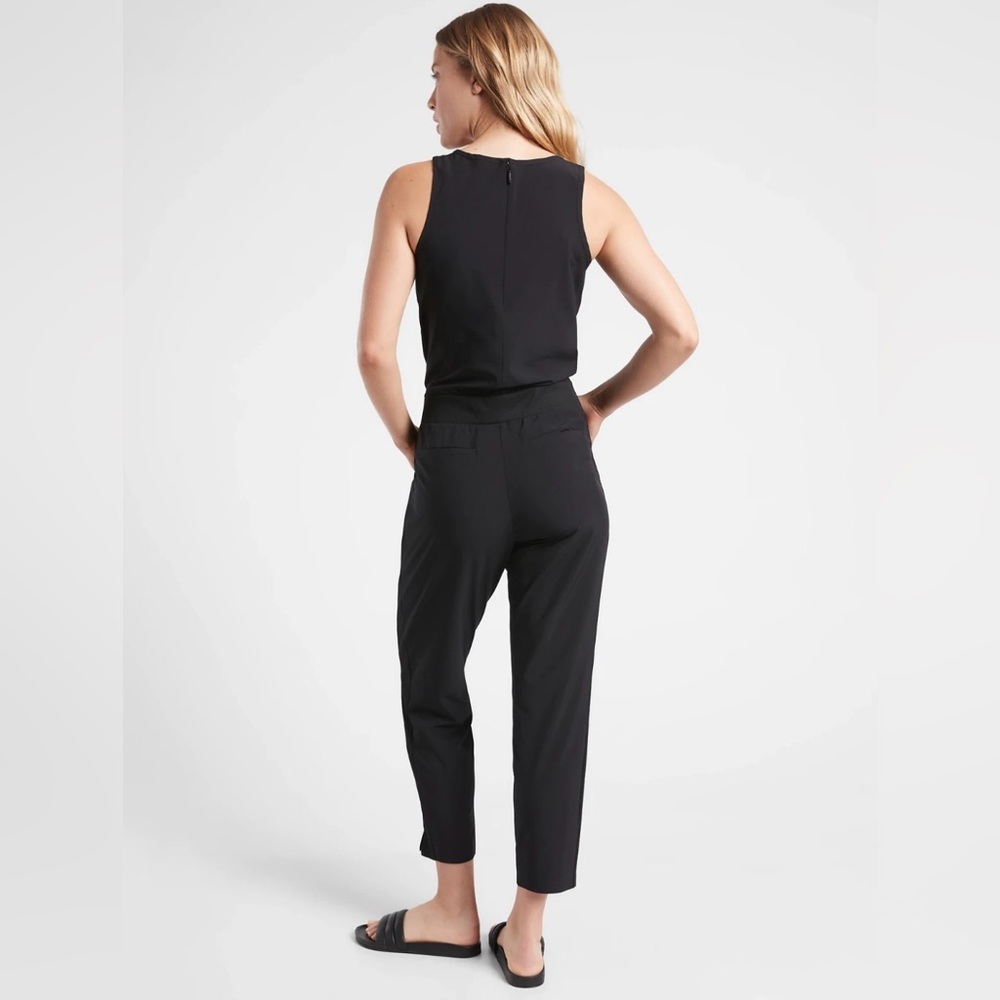 Athleta Brooklyn Jumpsuit Black Size 16 - Picture 2 of 10
